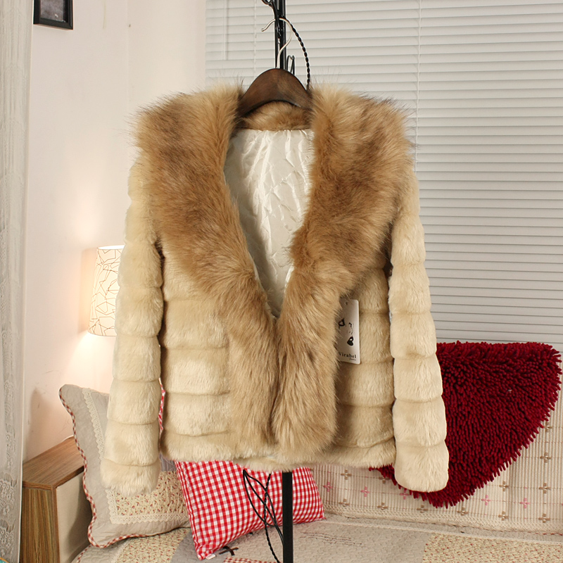 free shipping Hot-selling 2012 autumn and winter women fox fur short design faux outerwear thermal outerwear 3189