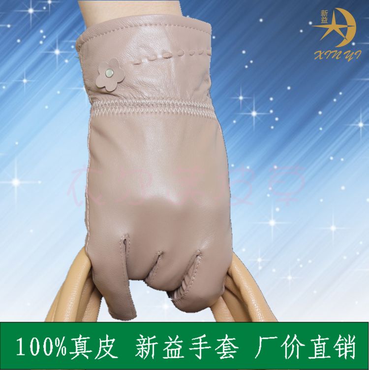 Free shipping Hot-selling 2012 sheepskin gloves women's winter leather gloves women genuine leather fashion