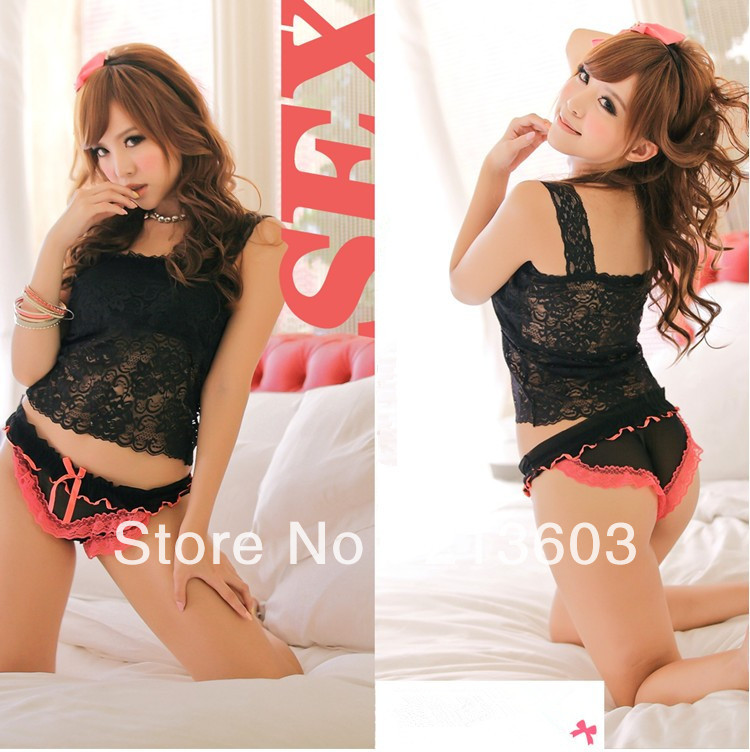Free Shipping Hot Selling  6PCS/lot Women's Transparent Sexy  Underwear + Women's Panties + Mid -Waist ,2163