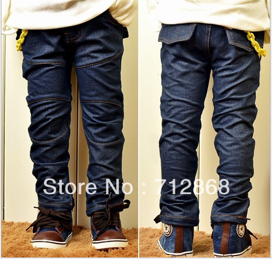 Free shipping hot selling Children Jeans for Boys and Girls, kids jeans, children pants, for Height 110cm to 140cm bbn2030