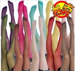 Free shipping,hot selling,elegant packing,lady's candy color tights wholesale,women's 200D velvet thin tights/stocking 5pcs/lot