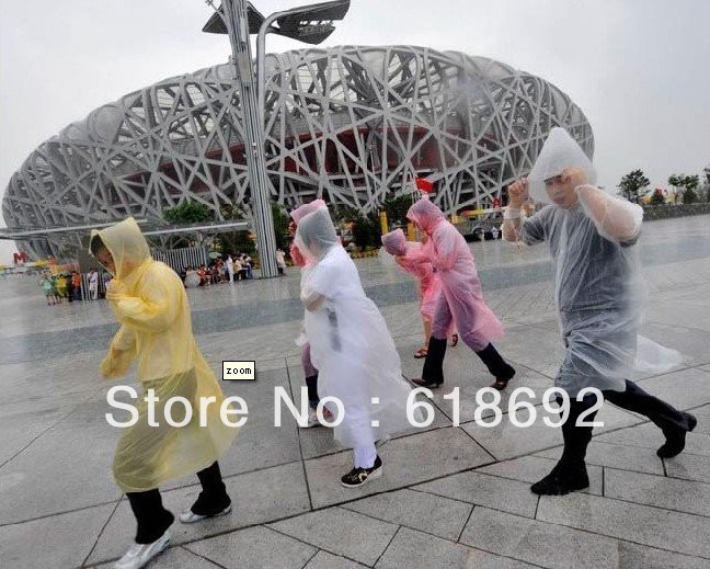 Free Shipping,Hot Selling,New Disposable Raincoat for Adult Travel wholesale Poncho 20pcs/lot