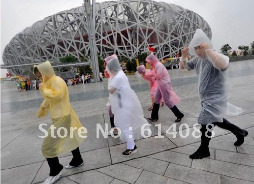 FREE SHIPPING---Hot Selling,New Disposable Raincoat for Adult Travel wholesale Poncho 50pcs/lot