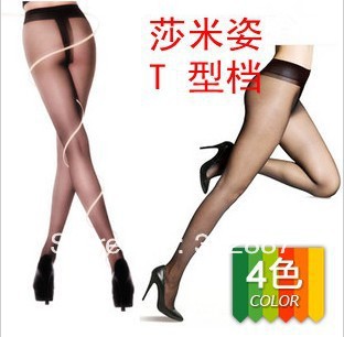 Free shipping,hot selling three colors lady's tights,fashion women's  T  crotch stockings by 6 pairs/lot mix colors