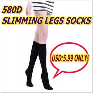 *Free shipping + Hot selling* Women's 580D Slimming crus Legging,Burning fat and slimming legs socks,SL-580DA