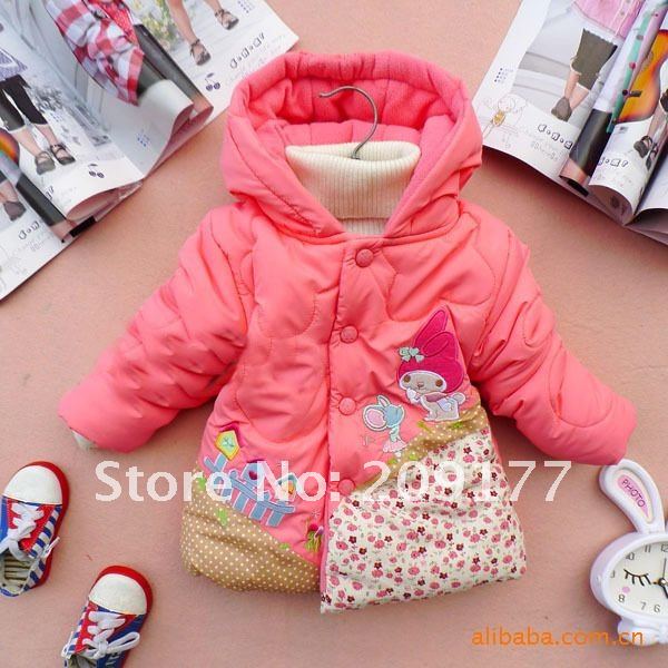 Free shipping Hot wholesale Baby jacket Girl's coat Children winter garment 4 colors 4pcs/lot YMY-004