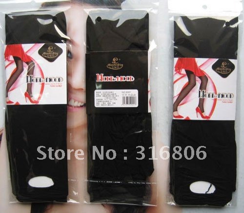 Free Shipping ~ in section of the stylish black velvet step foot socks 2012 best-selling foreign trade stockings