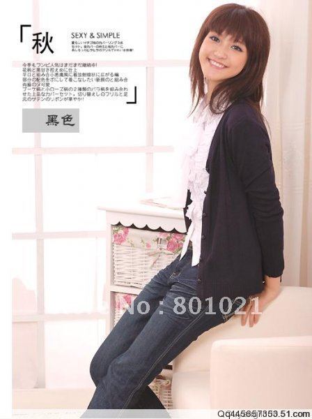 Free Shipping In Stock Black August Silk Christmas Cardigan Sweater