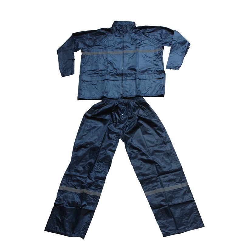 Free Shipping & In stock!! Deltaplus delta reflectorised bar raincoat en400re 407004 navy blue raincoat