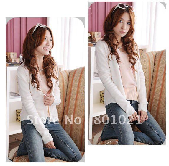 Free Shipping In Stock White Christmas Cardigan Sweater