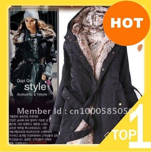 Free Shipping/in stock Women's Fashion Coat/Faux fur BNW Winter Warm Long Coat Jacket Clothes S-XXL