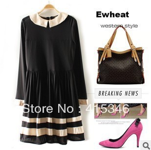 Free Shipping In the spring of 2013 with sexy screen yarn dress slim long-sleeved skirt quality ladies