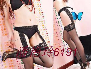 Free shipping independent packing super elastic high quality fishnet stockings with Garterbelt