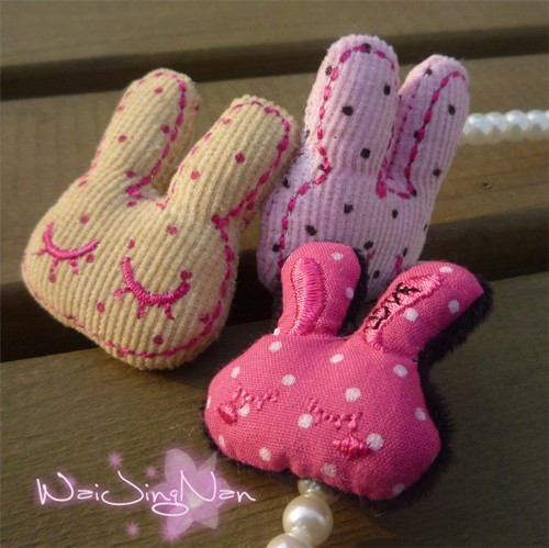 Free shipping J041 . 6 beads rabbit halter-neck shoulder strap