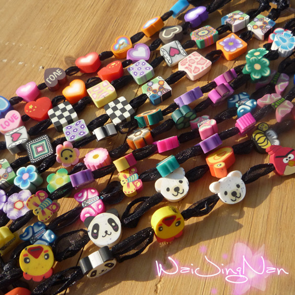 Free shipping J068 summer polymer clay bohemia lengthen bra underwear double shoulder strap