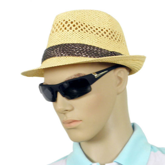 free shipping Janato cutout strawhat fedoras jazz hat sunbonnet strawhat hat summer sun hat mesh cap