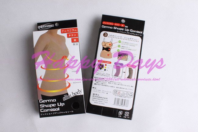 Free Shipping Japan Germa Shape Up Camisole Slim Body Women Slimming Vest  100pcs/lot