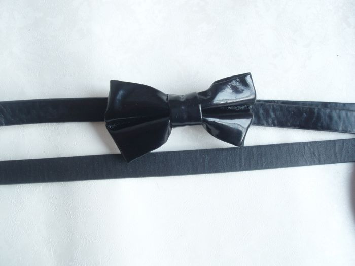 Free shipping Japanned leather bow strap female belt decoration skirt belt decoration