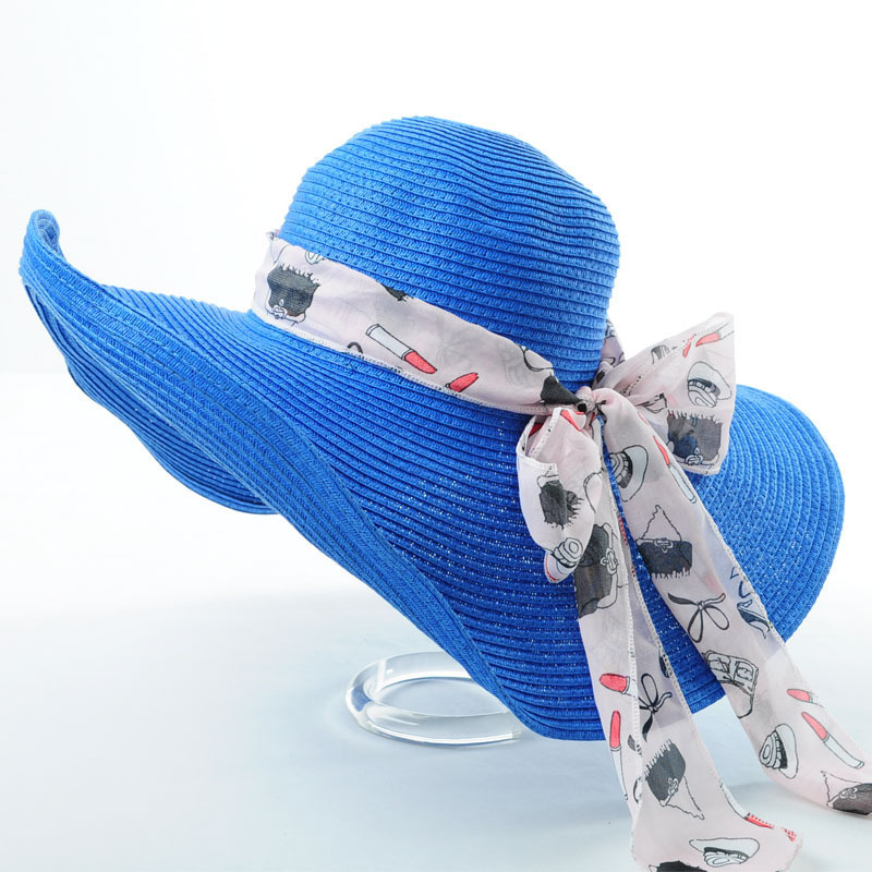 free shipping Jencee big along strawhat summer beach hats sun hat sunbonnet 65204 mini order 15usd