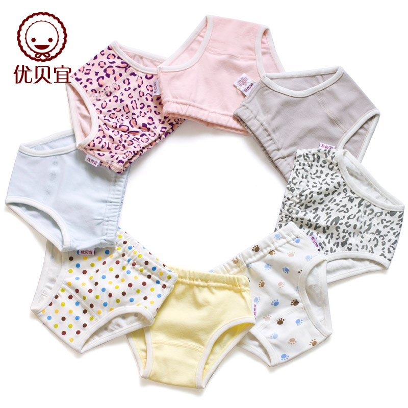 Free shipping kid's spring new arrival triangle panties child 100% cotton briefs panties