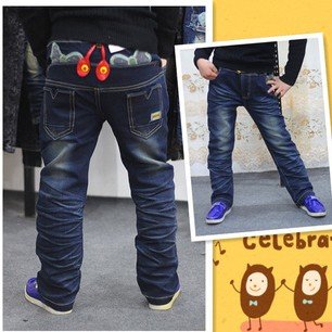 free shipping, Kids Wholesale 2012 children's clothing bow pattern youngster jeans children jeans