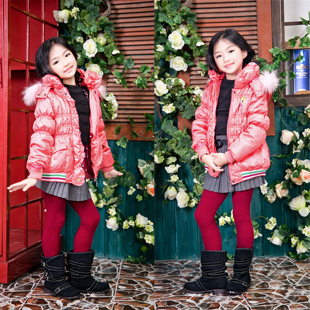 Free Shipping Kids Winter Coats for Little Girls Fashion Down Outerwear K0317
