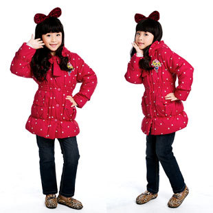 Free Shipping Kids Winter Fashion Jackets Princess Style Outerwear K0342