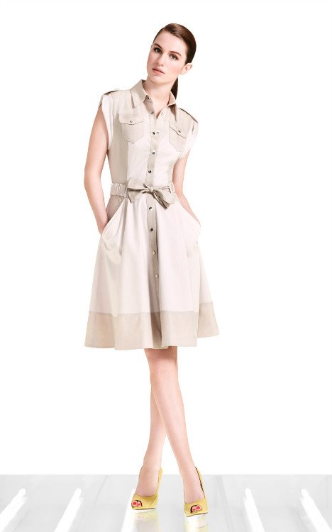 Free shipping KM Ladies' OL Soft safari dress(DN149)