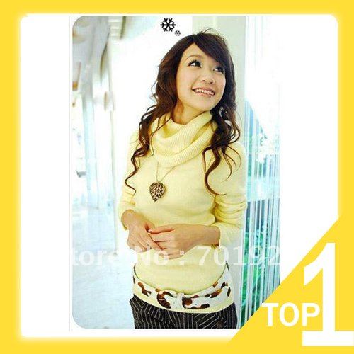 Free shipping, Korea, 2012, the latest full hair, multi-color sweater, special sales sweater Y0097 (Drop shipping support!)