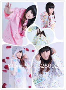 Free shipping Korea style rainbow rain coat Multicolor eco-friendly EVA material adult fashion transparent rainwear poncho
