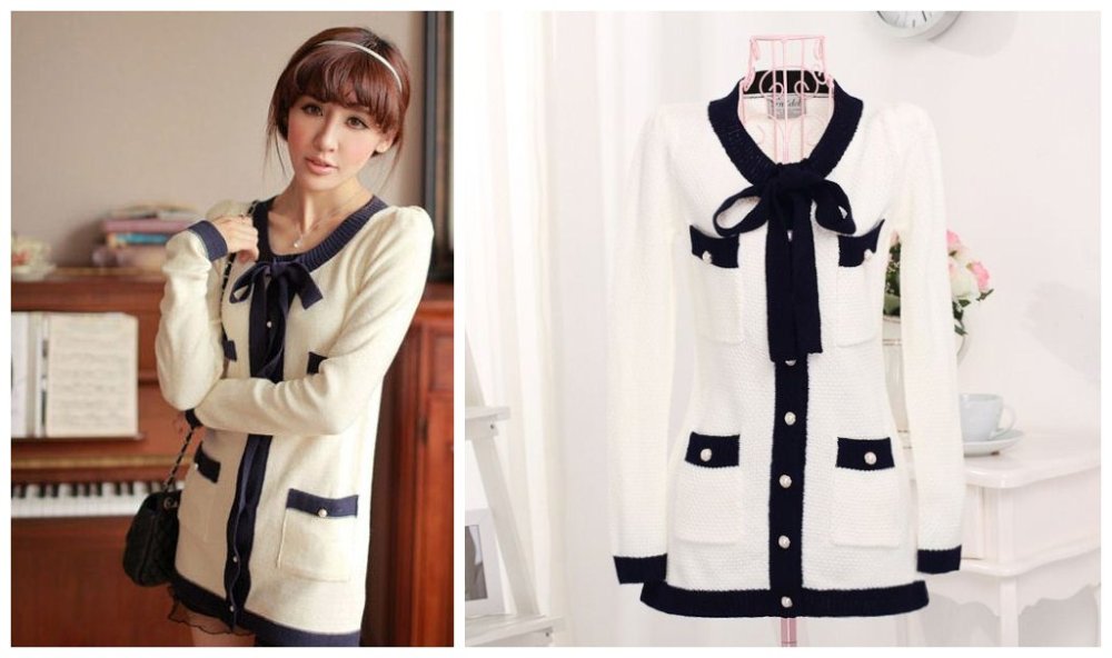 Free shipping, Korean style, 2012  stripe pocket loose casual women pullovers sweater/ knitwear, 2 color Free size