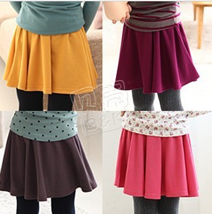 Free shipping!Korean version of the 2013 spring new simple wild Girls baby children skirt A word skirt qz-0508