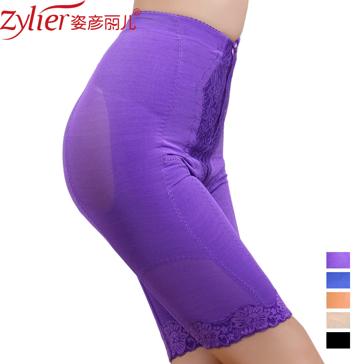 Free shipping Lace decoration women's winter high waist abdomen drawing butt-lifting body shaping panties sk18