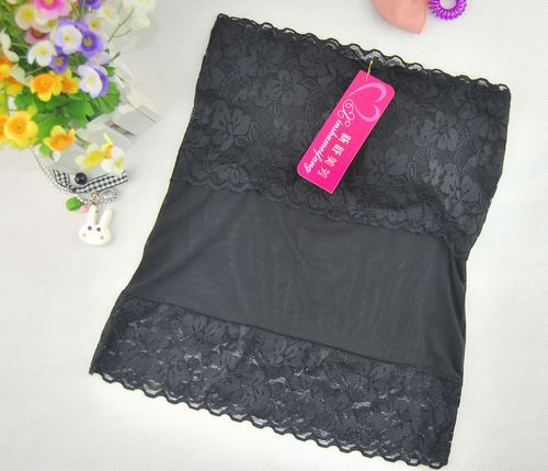 Free shipping lace gauze mosaic pad tube top long design the disassemblability sexy elastic tube top