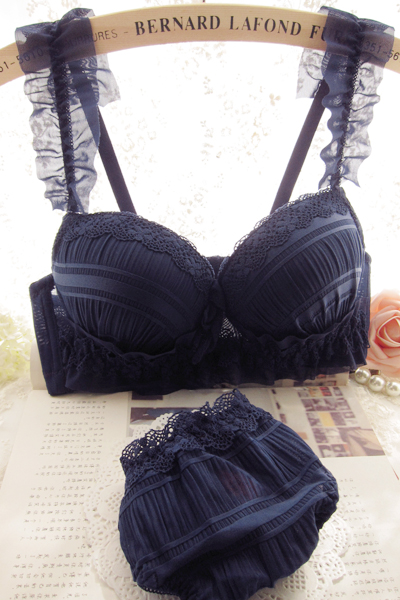 Free Shipping lace shoulder strap push up sexy bra underwear set adjustable bra Wholesale