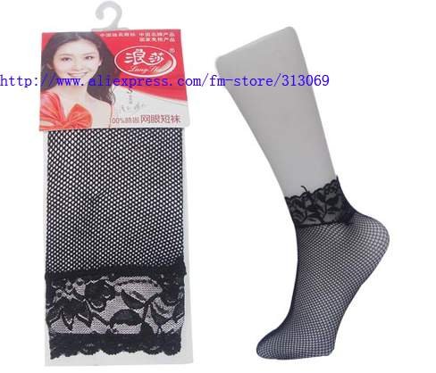 Free shipping , lace socks, lady's mesh socks, wholesale 6pcs/lot