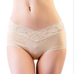 Free shipping Lace underwear woman in magnetic therapy waist briefs wholesale and retail