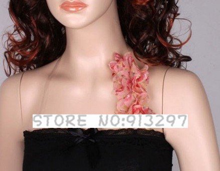 free shipping Ladies fashion flower petal clear Invisible Sexy Style ADJUSTABLE BRA BELT SHOULDER STRAP multi color available