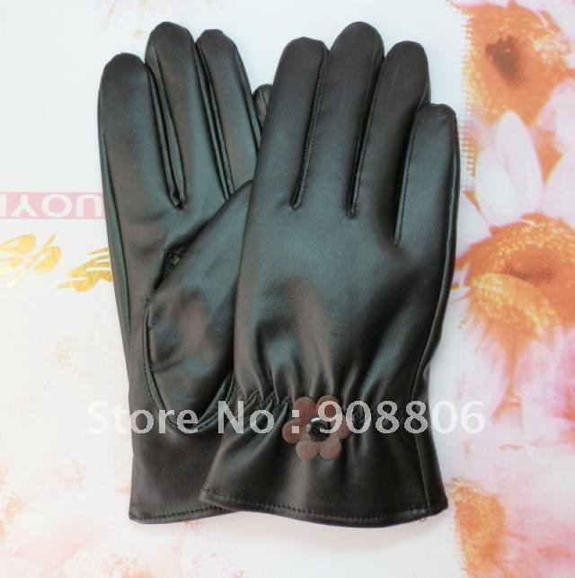 Free Shipping Ladies Fashion Leather Goves winter gloves NEW!