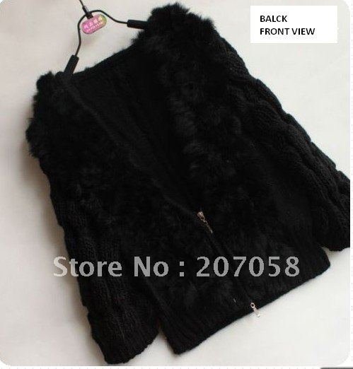 free shipping ladies newly fashion sweater with rabbit hair women's cardigan sweater