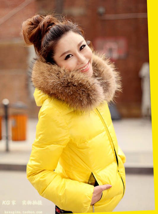 free shipping ladies short down candy color Korean slim thickened cotton-padded coats/winter lady coat