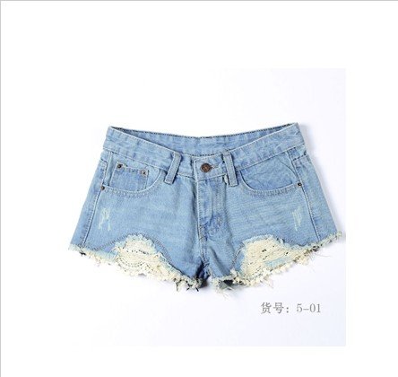 Free Shipping  ladies shorts,2012 summer hot sale ladies leisure shorts,1piece/lot,denim shorts,blue