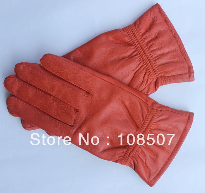 free shipping lady and women'' fashion genuine sheep leather warm winter gloves 5pairs/lot