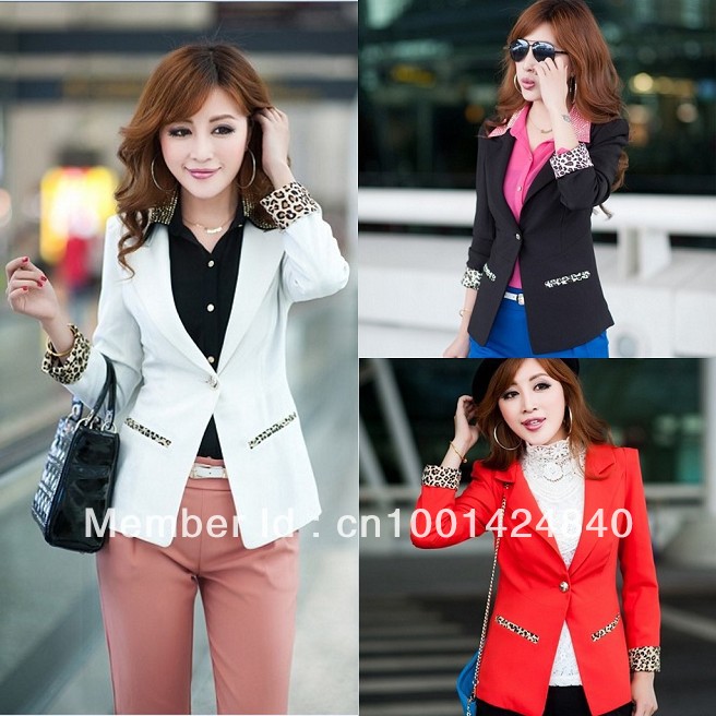 Free Shipping Lady Blazer Long Sleeve Foldable Single Grain Buttons Suit Elegance Color Tunic Slim Coat Fashion in Spring A009