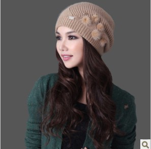 Free shipping lady hat new no eaves han edition style elegant wool line      lm003