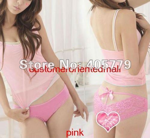 FREE SHIPPING  Lady lovely pants sexy briefs knickers Underpants underwear V T-back Lace shorts diamond