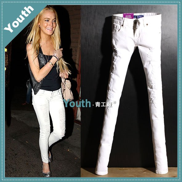 free shipping lady low waist pencil trousers/lady pants/slim jeans/lady jeans Pants 901