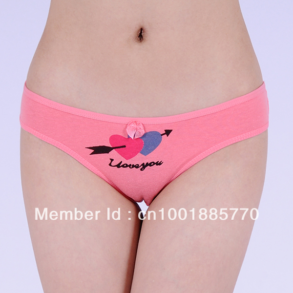 free shipping Lady panty cotton underwear ladies briefs sexy bikini women fashion lingerie passion panty