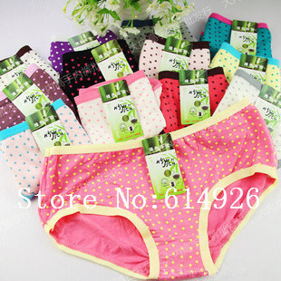 Free shipping  lady's bamboo charcoal fiber briefs women  panties