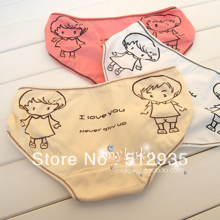 Free Shipping Lady's Briefs ,Lovely Cartoon Women Panties ,Lovers' Underwears
